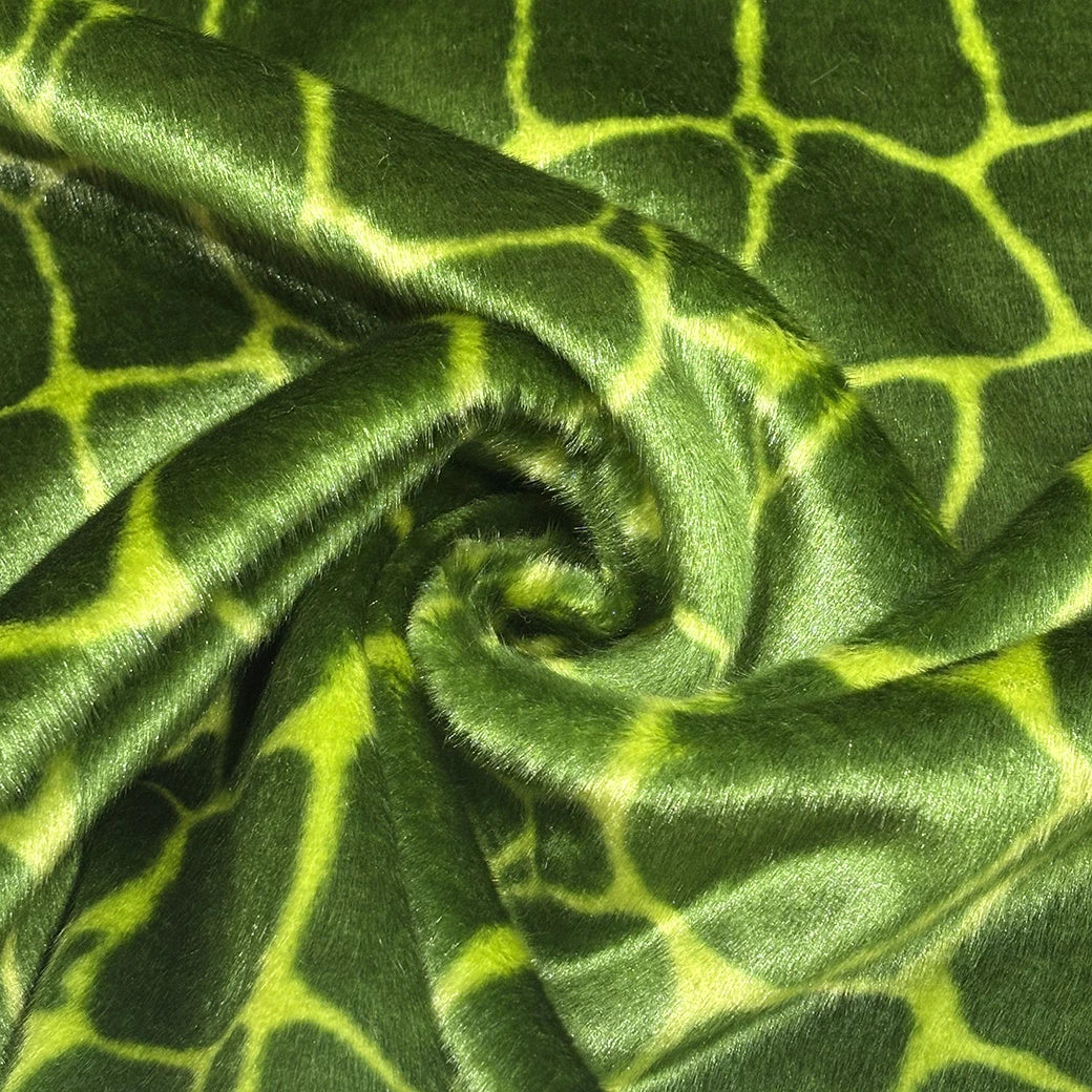 キリン柄風フェイクファー