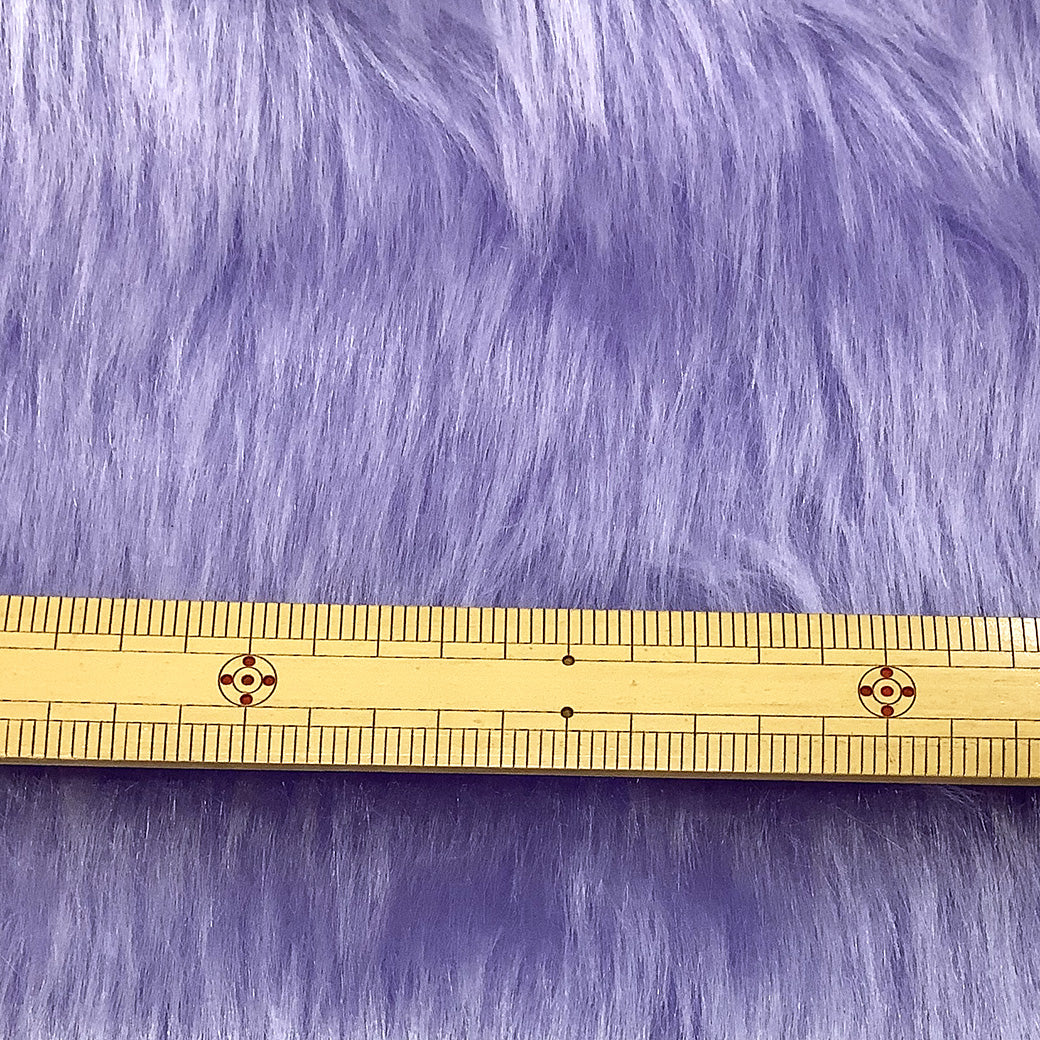 生地 【 パステルファー パープル 】 フェイクファー生地 巾150cm アクリル