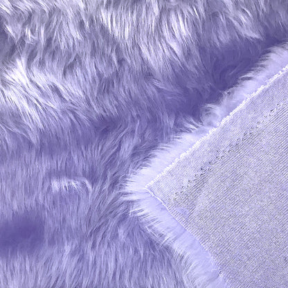 生地 【 パステルファー パープル 】 フェイクファー生地 巾150cm アクリル