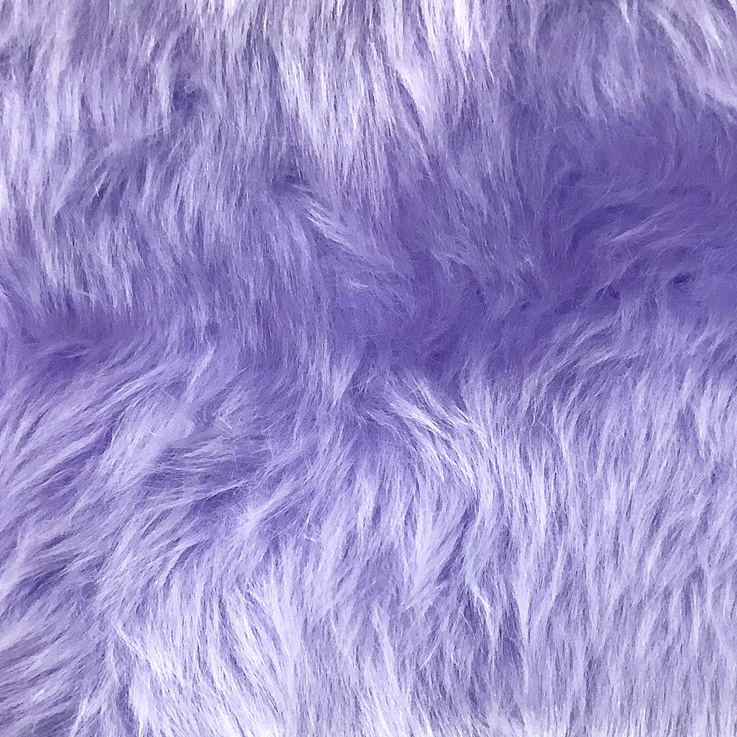 生地 【 パステルファー パープル 】 フェイクファー生地 巾150cm アクリル