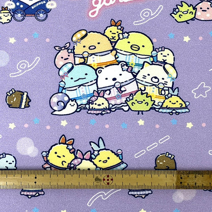 生地 【 すみっコぐらし 学童グッズ 】 1mパネル販売 110cm巾 オックス生地 キャラクター生地 綿100％