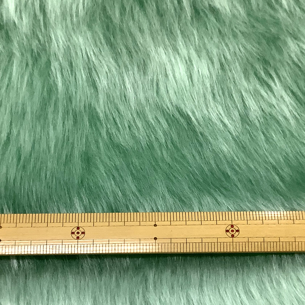 生地 【 パステルファー グリーン 】 フェイクファー生地 巾150cm アクリル