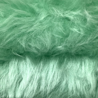 生地 【 パステルファー グリーン 】 フェイクファー生地 巾150cm アクリル