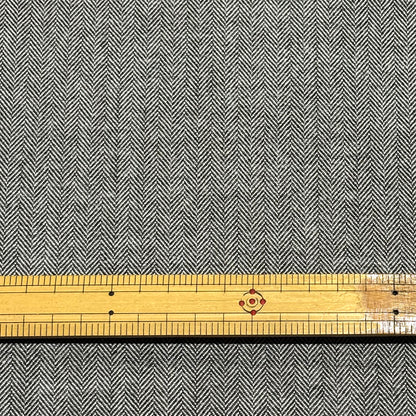 生地 【 へリンボンツイード グレー 】 ツイード生地 142cm巾 幅広 ウール混
