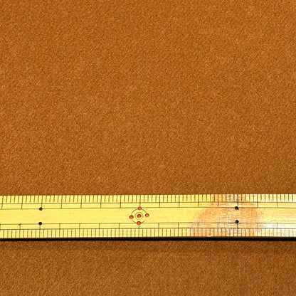 生地 【 バイカラー リバーシブル ジロンラムウール ブラウン×キャメル】 ウール生地 無地 144cm巾 幅広