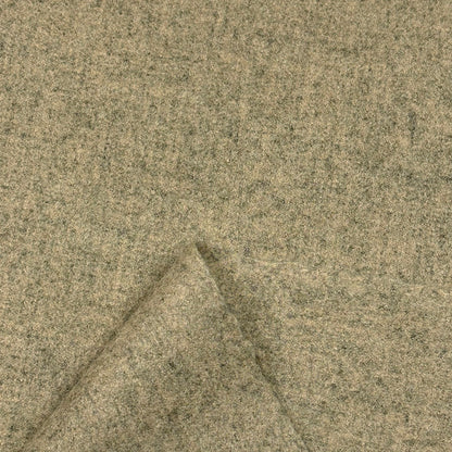 生地 【 シングルメルトン 杢ベージュ 】 ウール生地 ウール100％ 無地 148cm巾 幅広 起毛