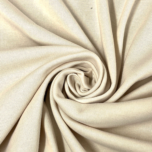 生地 【 ヘビーリブニット生成】 ニット生地  リブニット生地 無地 170cm巾 広幅