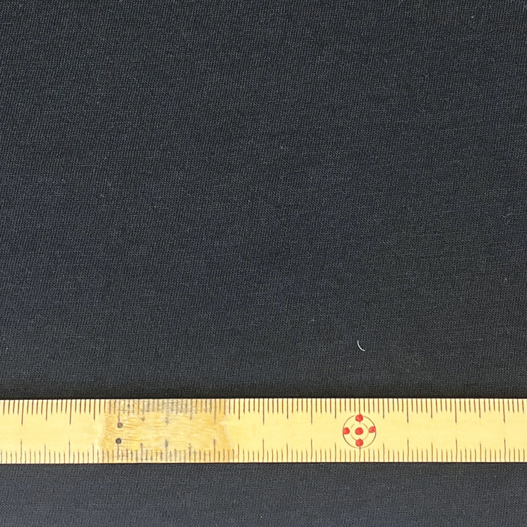 生地【 天竺 黒 】コットン天竺 天竺ニット 130cm巾 綿100％ コットン 無地
