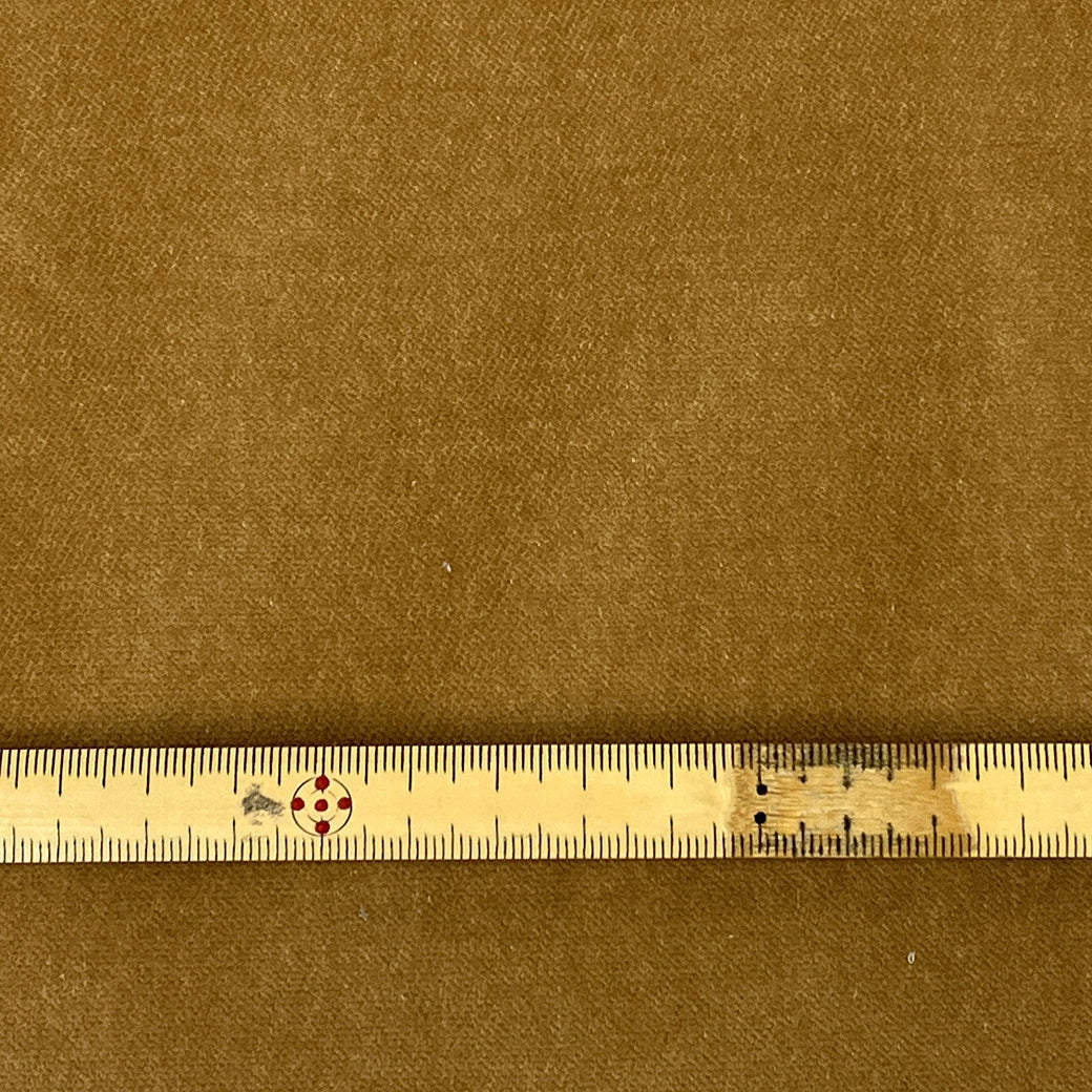 生地 【 コットンベルベット キャメル 】 ベルベット ベロア 100cm巾