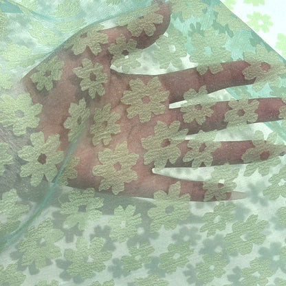 シースルー 花柄