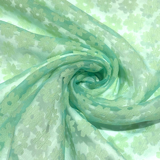 シースルー 花柄