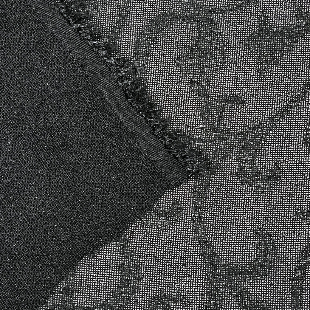 生地 【 ポリガーゼ 黒 】 105cm巾 ポリガーゼ ガーゼ風生地 – TEXTILE