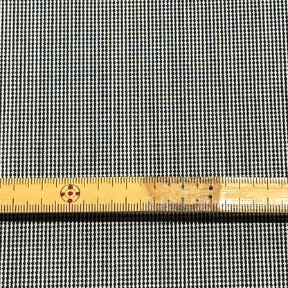 生地 【 梳毛ウール チェック スミ黒紺 】 ウール生地 紡毛ウール ポリエステル チェック 150cm巾 幅広