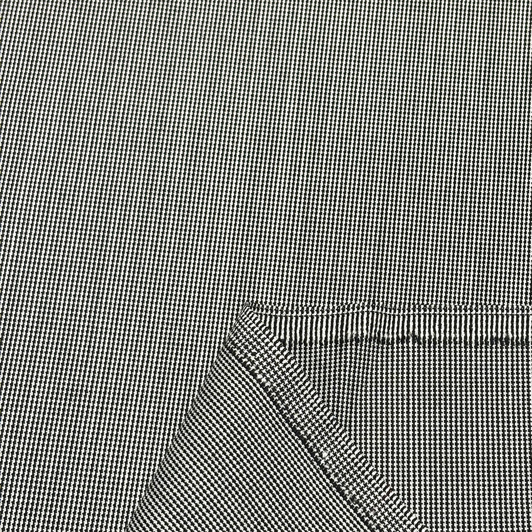 生地 【 梳毛ウール チェック スミ黒紺 】 ウール生地 紡毛ウール ポリエステル チェック 150cm巾 幅広