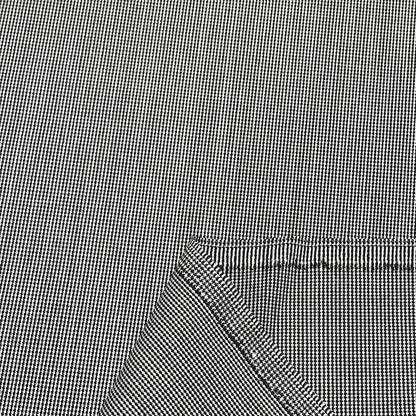 生地 【 梳毛ウール チェック スミ黒紺 】 ウール生地 紡毛ウール ポリエステル チェック 150cm巾 幅広