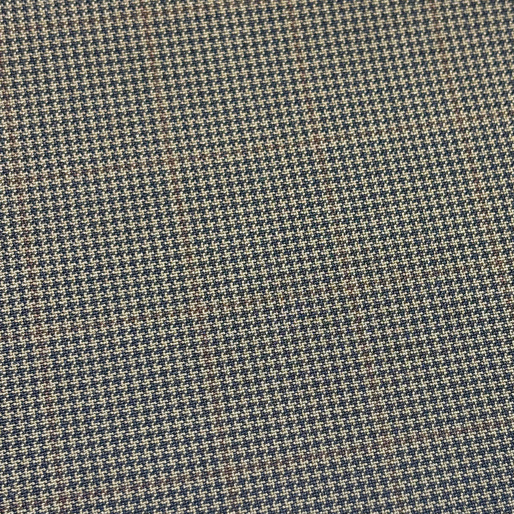 生地 【 梳毛ウール チェック ブラウン 】 ウール生地 紡毛ウール チェック 150cm巾 幅広