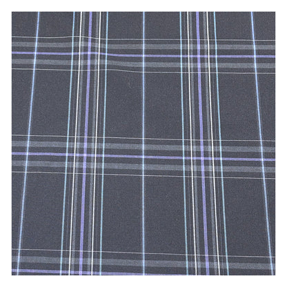 生地 【 梳毛ウール タータン 濃紺青紫 】 ウール生地 紡毛ウール ポリエステル チェック 150cm巾 幅広