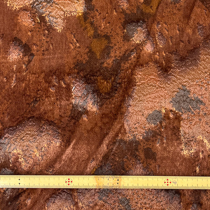 生地 【 アンティークシールファー レンガ 】 ファー生地 フェイクファー シール生地 137cm巾 ムラ感 ヴィンテージ感