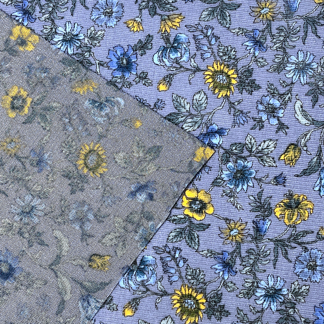 生地 【 LIBERTY プリムローズパス ラベンダー 】 リバティ生地 パワーネット 伸縮性 110cm巾 primrose path 花柄