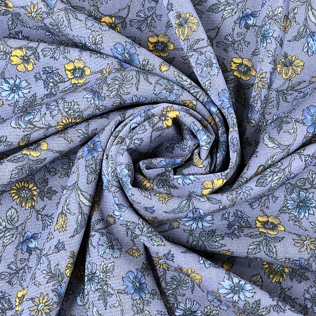 生地 【 LIBERTY プリムローズパス ラベンダー 】 リバティ生地 パワーネット 伸縮性 110cm巾 primrose path 花柄