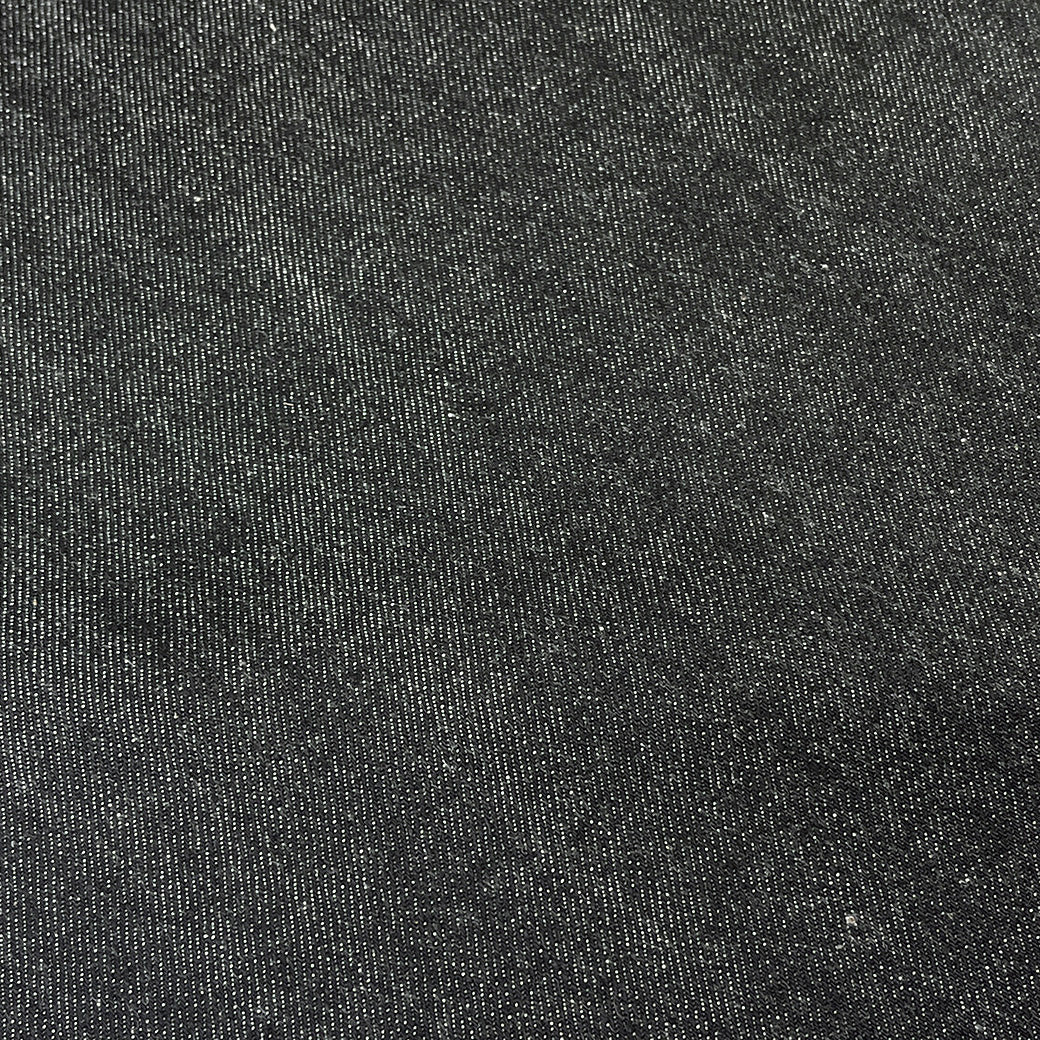 生地 【 KUROKI セルヴィッチデニム 片面黒 】 デニム生地 82cm巾 綿100％ 無地 片面ブラックデニム