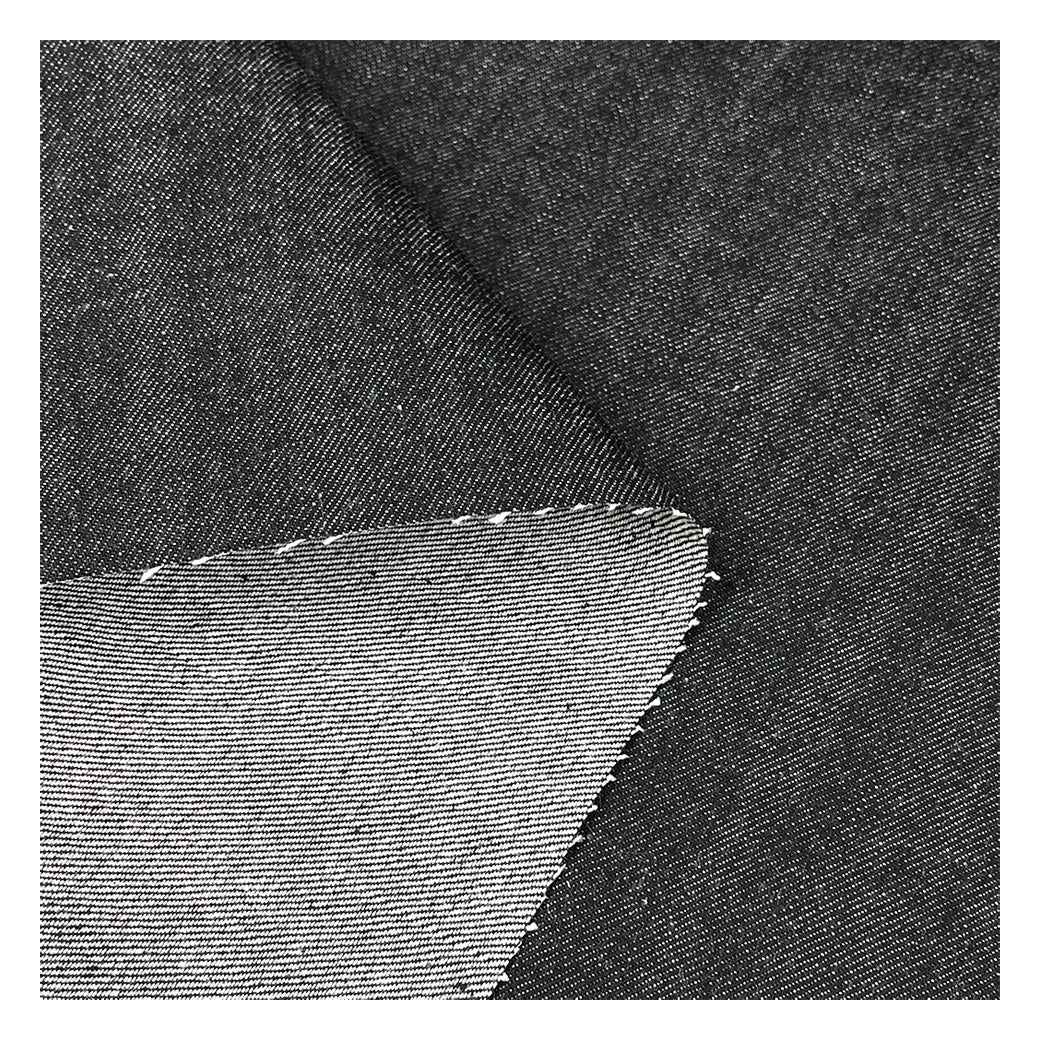 生地 【 KUROKI セルヴィッチデニム 片面黒 】 デニム生地 82cm巾 綿100％ 無地 片面ブラックデニム