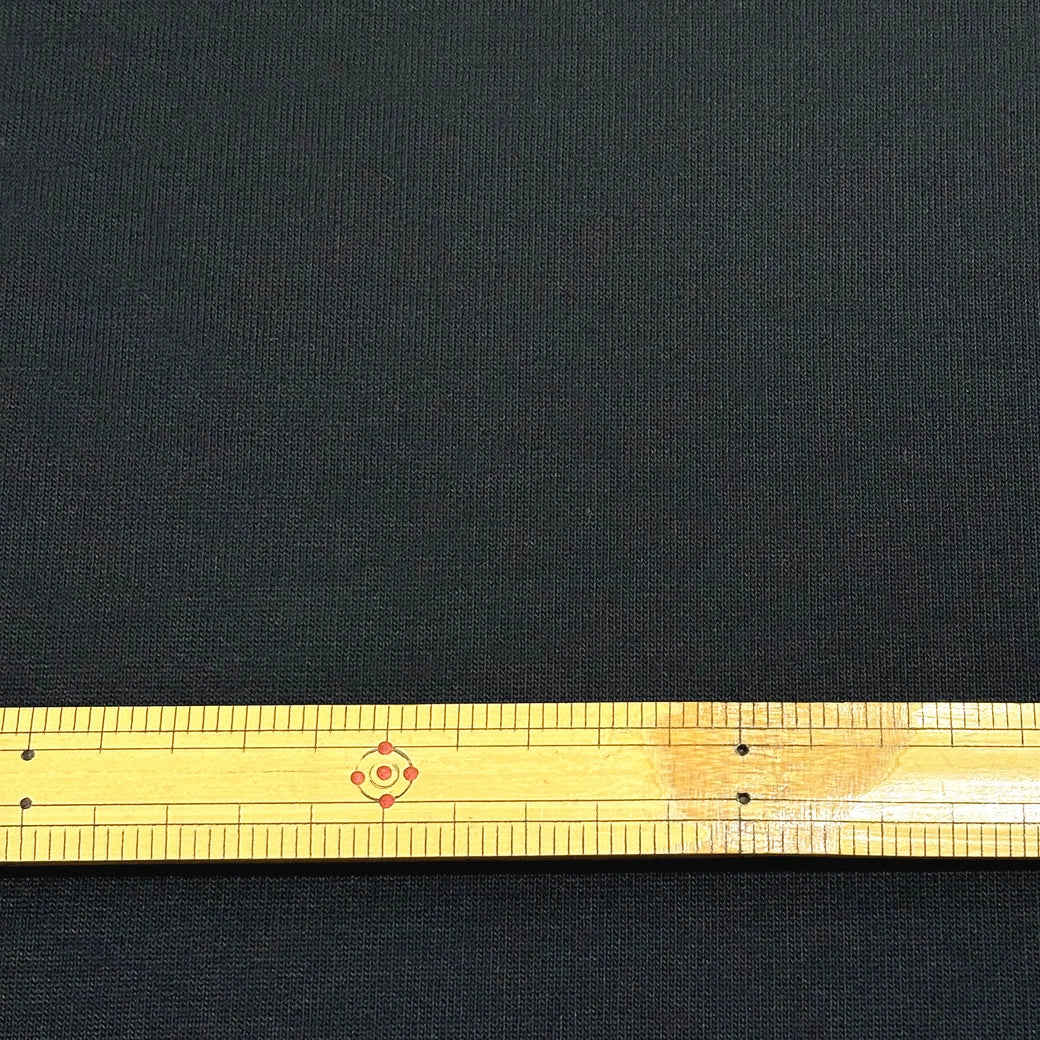 生地 【 圧縮スウェット 黒 】 160cm巾 幅広 圧縮裏毛 高密度スウェット スウェット生地