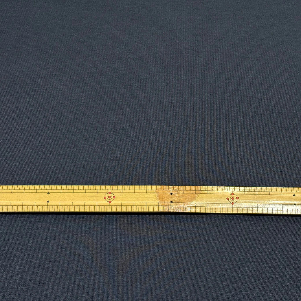生地【 薄手裏毛スウェット ネイビー 】165cm巾 幅広 綿100％ スウェット生地 薄手裏毛ニット コットンスウェット 軽量スウェット