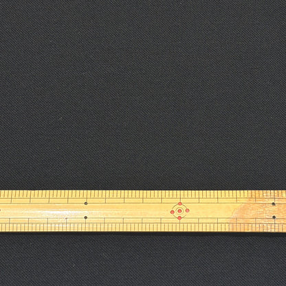 生地 【 鹿の子ニット 黒 】 150cm巾 幅広 カノコ編み ウールニット生地 凹凸ニット生地 伸縮素材