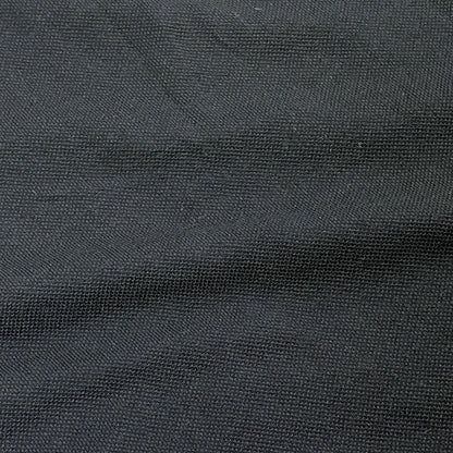 生地 【 薄手鹿の子 黒 C7 】 100cm巾 ポリ鹿の子生地 吸汗速乾ニット 軽量ニット生地