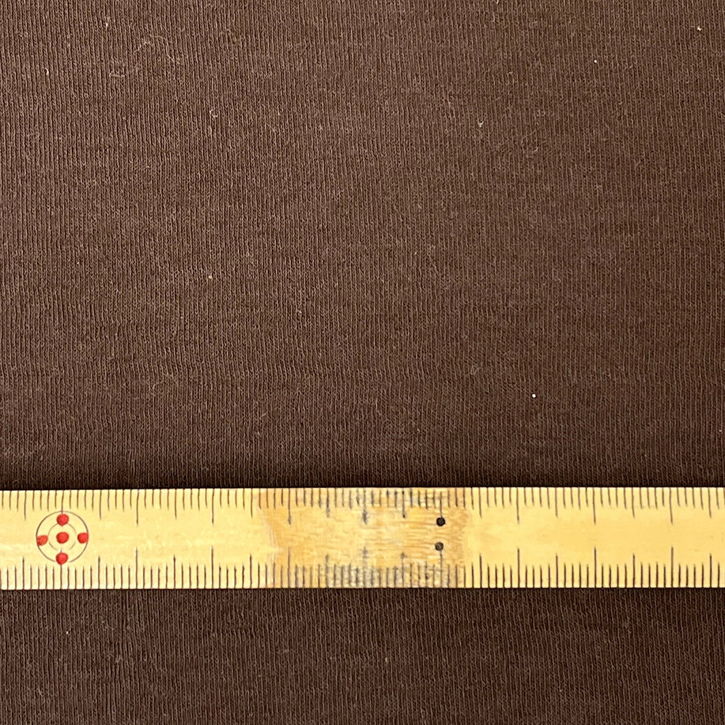 生地【 天竺 ブラウン 】 130cm巾 ポリエステル天竺生地 ポリウレタンニット ストレッチ天竺 軽量ニット生地