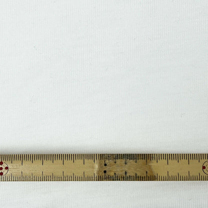 生地【 キュプラフライス 白 】 120cm巾 フライスニット 高級ニット なめらか素材 再生繊維 伸縮性生地