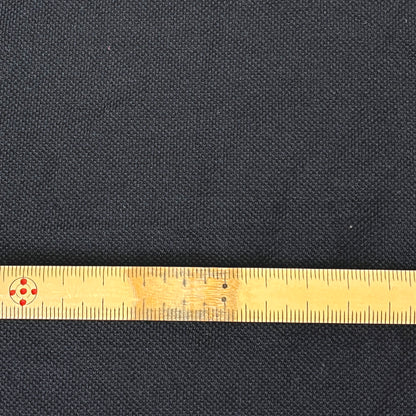 生地 【 薄手鹿の子 黒 C21 】 100cm巾 ポリ鹿の子生地 吸汗速乾ニット 軽量ニット生地 スポーツ生地