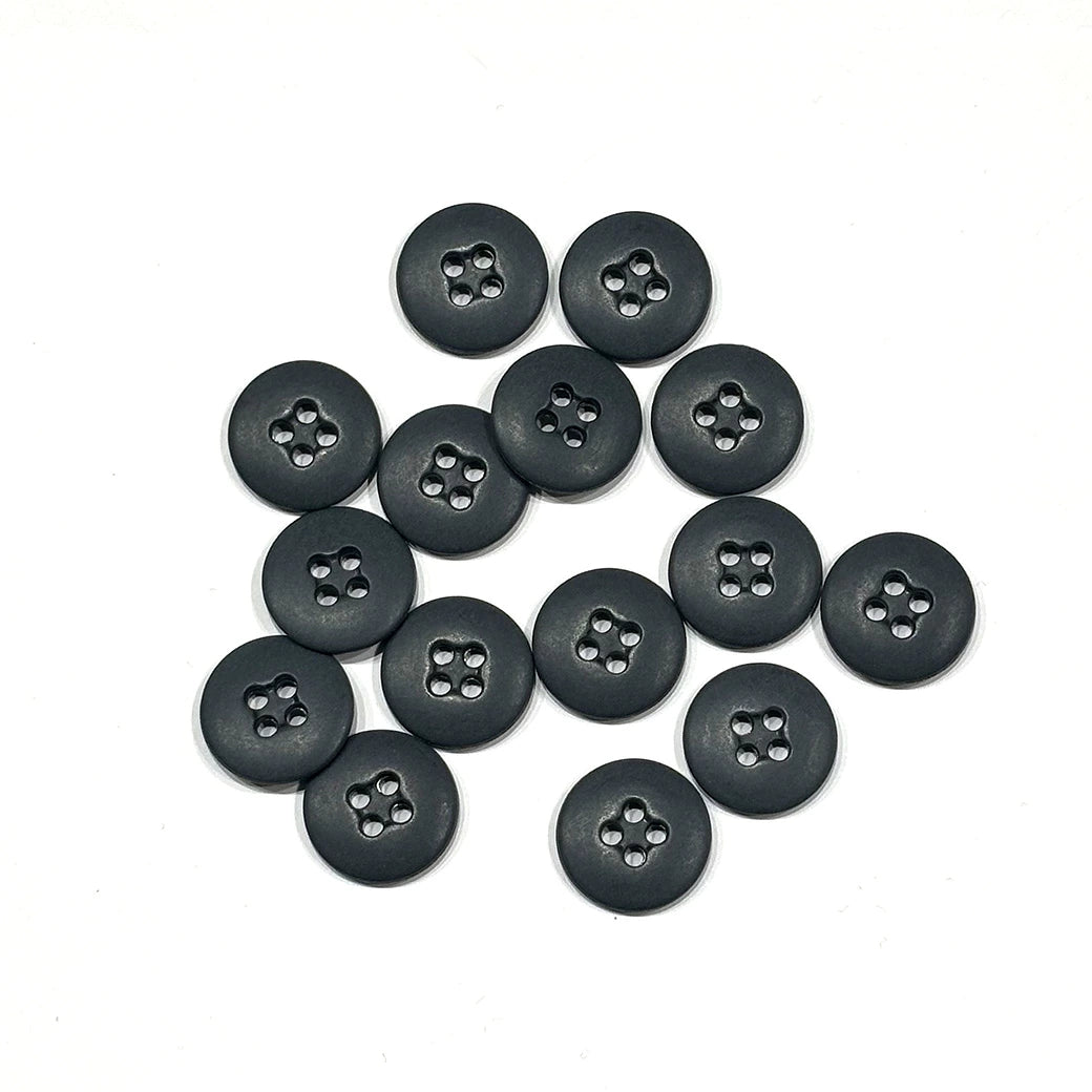 ボタンまとめ売り 【 四つ穴ボタン グレーF 17mm 約500個入 】 4つ穴 ボタン