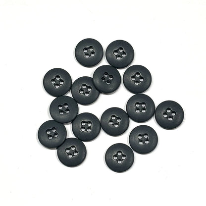 ボタンまとめ売り 【 四つ穴ボタン グレーF 17mm 約500個入 】 4つ穴 ボタン