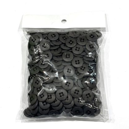 ボタンまとめ売り 【 四つ穴ボタン こげ茶 17mm 約500個入 】 4つ穴 ボタン