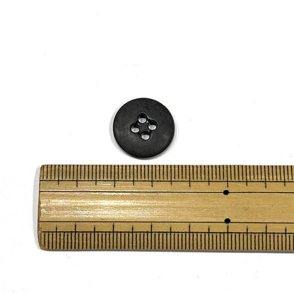 ボタンまとめ売り 【 四つ穴ボタン こげ茶 17mm 約500個入 】 4つ穴 ボタン