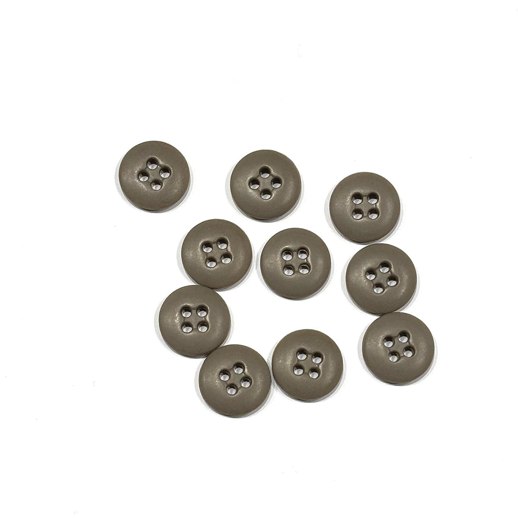 ボタンまとめ売り 【 四つ穴ボタン モカ 15mm 約1000個入 】 4つ穴 ボタン