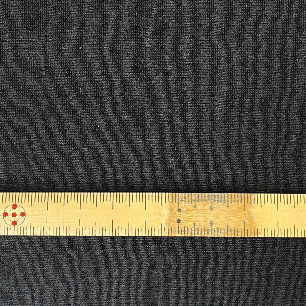 生地【 薄手天竺ニット 黒 】 145cm巾 綿100％ コットン天竺ニット 天竺編み生地 綿ニット生地