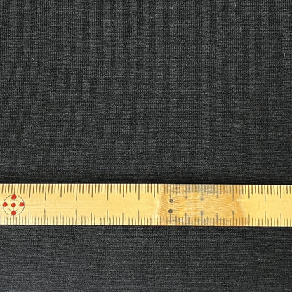 生地【 薄手天竺ニット 黒 】 145cm巾 綿100％ コットン天竺ニット 天竺編み生地 綿ニット生地