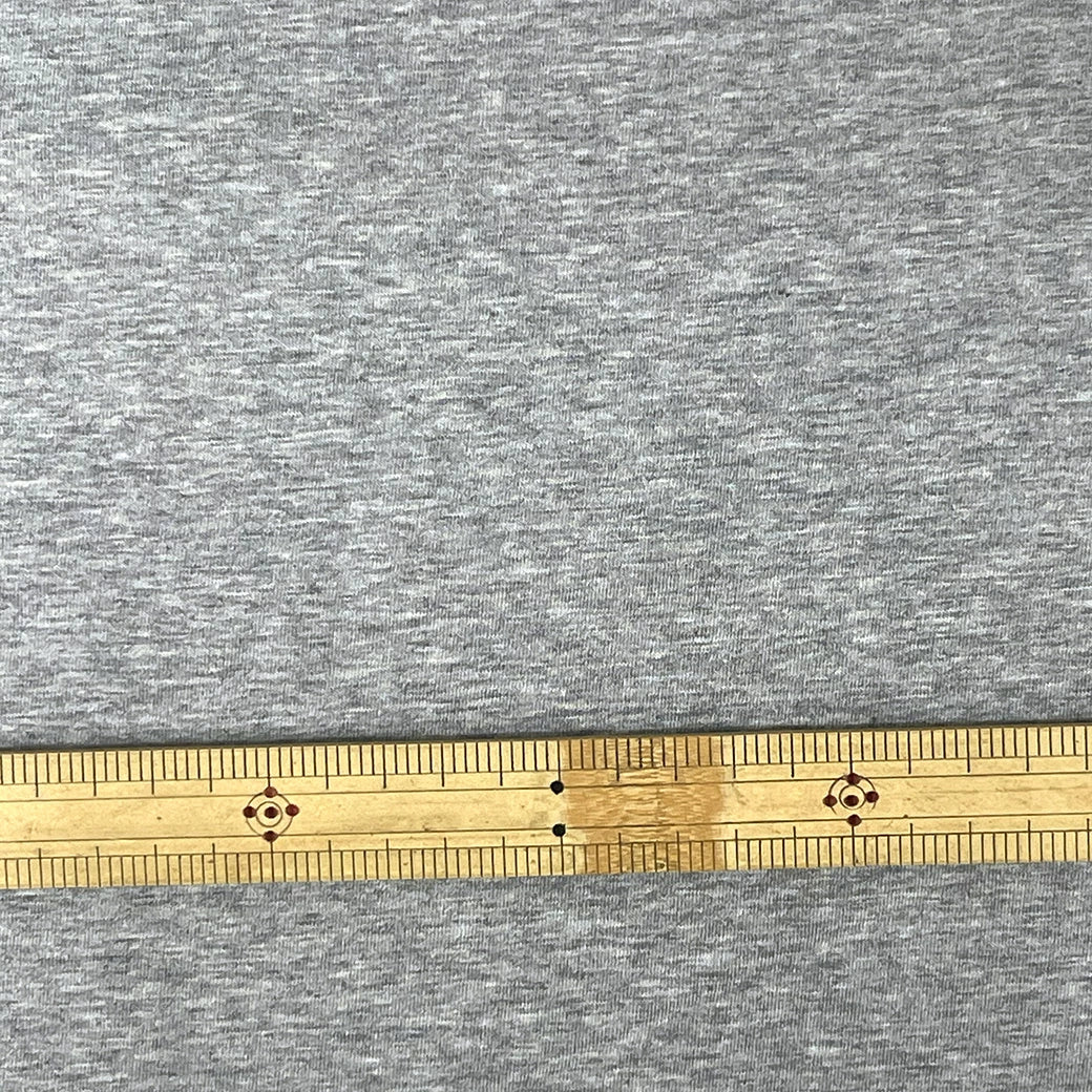 生地【 天竺ニット 杢グレー 】 175cm巾 幅広 綿100％ コットンニット生地 綿生地 綿素材 やわらかい生地 肌に優しい生地