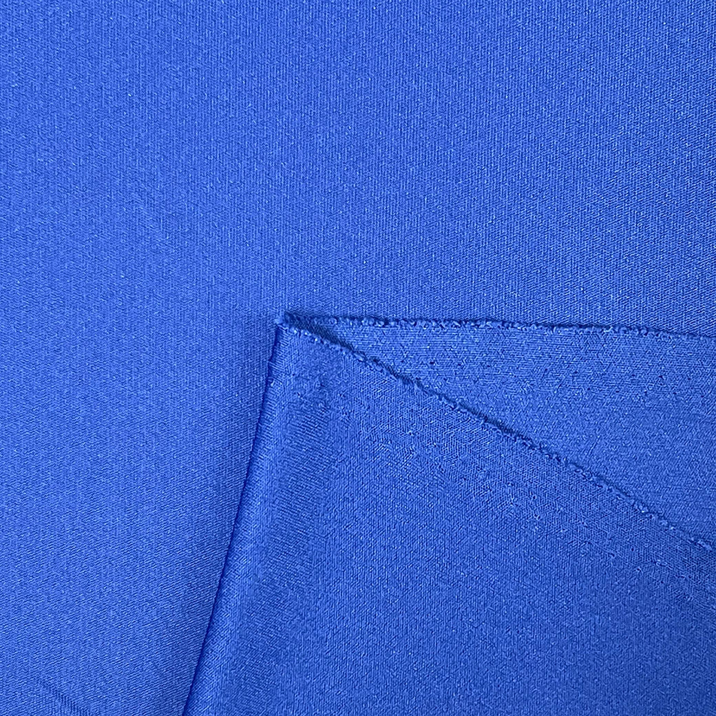 生地【 光沢ニット ブルー 】 150cm巾 幅広 ストレッチニット ポリエステルニット ポリウレタン入りニット