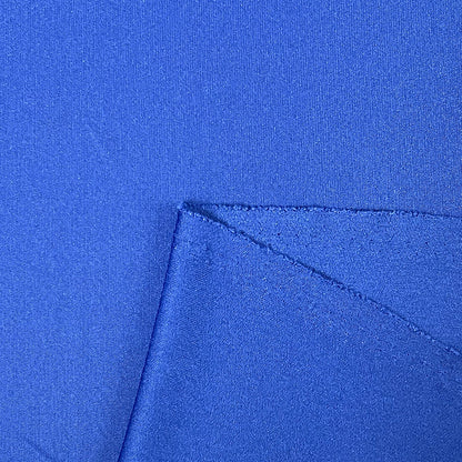 生地【 光沢ニット ブルー 】 150cm巾 幅広 ストレッチニット ポリエステルニット ポリウレタン入りニット