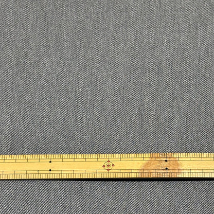 生地 【 逆綾デニム グレー 】 140cm巾 幅広 デニム生地 ジーンズ生地 伸縮性 丈夫 カジュアル