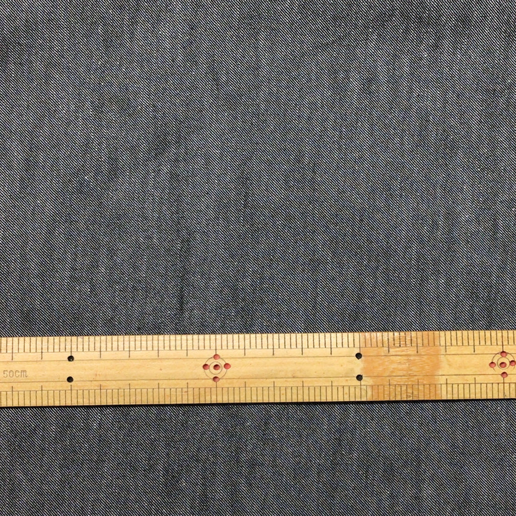 生地 【 スマッシュリネンデニム 黒】 148cm巾 幅広 リネンデニム生地 デニム生地