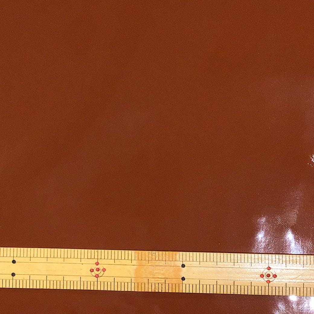 生地 【 エナメル ブラウン】 98cm巾 エナメル生地 高級感 ツヤ