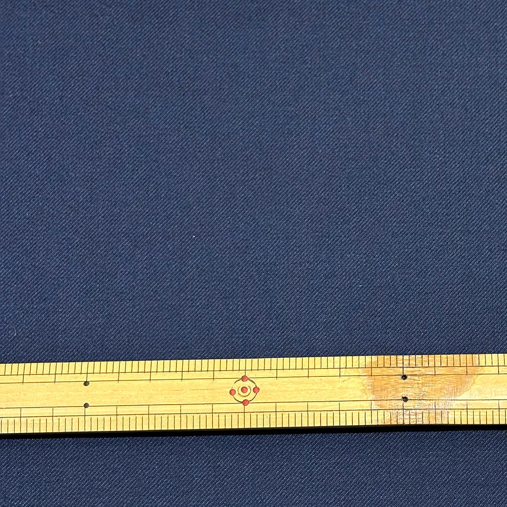 生地 【 ウールギャバ ネイビー 】 151cm巾 幅広 ウールギャバジン ウール混生地 綾織り生地