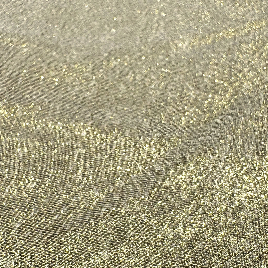 生地 【 ラメ金糸ベルベット ゴールド×ホワイト 】 95cm巾 ベルベット生地 ゴールド生地 ラメ生地 光沢生地 ベロア生地