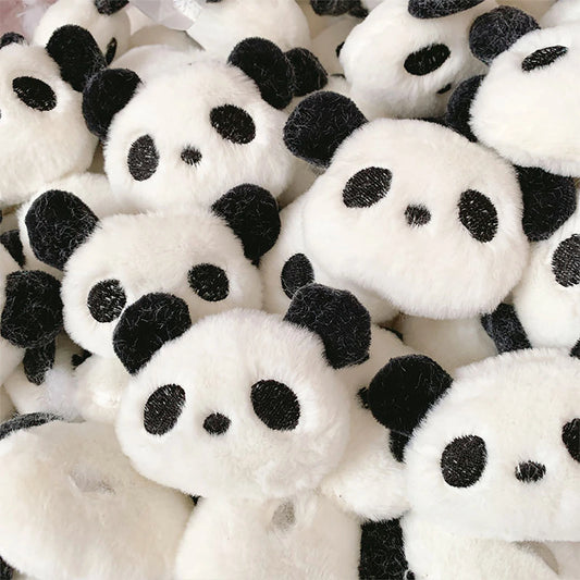 【 パンダぬいぐるみパーツ 】 デコ パーツ パンダ 熊猫 ぬいぐるみ 動物 アニマル panda かわいい ぬい活 センターパーツ ふわふわ パーツ
