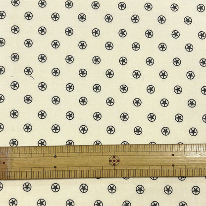 生地 星球柄 ベージュ アメリカンコットン プリント 綿100％ コットン生地 110cm巾 USAコットン